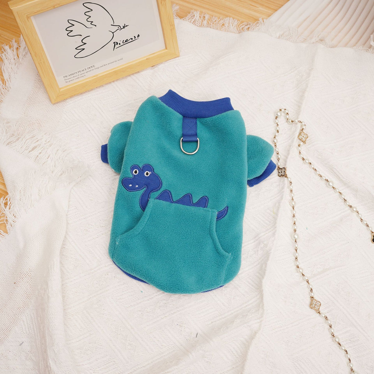 Cat Puppy Pet Clothing Thickening Pets DealSniper.net Dark Green L
