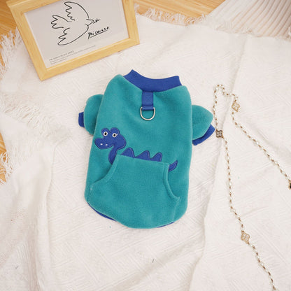 Cat Puppy Pet Clothing Thickening Pets DealSniper.net Dark Green L
