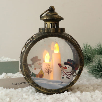 Christmas Decorations Retro Night Light Luminous Gift Holidays DealSniper.net Snowman Bronze Large