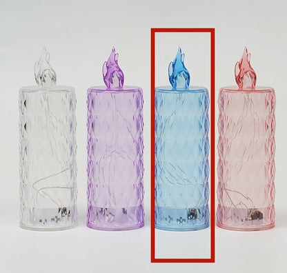 LED Electronic Candle Light Christmas Decorations Holidays Gym From House Diamond blue No base 1PC