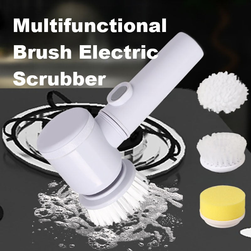 Multifunctional Brush Electric Scrubber Rechargeable Kitchen dealsniper-net