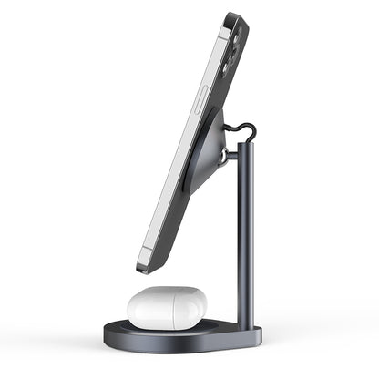 Desktop Stand Three In One Wireless Charger Gadgets Gym From House 2in1 X25 gray