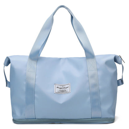 Large Capacity Travel Bag Fitness Gym Shoulder Bag Women dealsniper-net Light blue