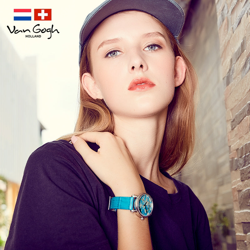 Van Gogh Almond Blossom Series Women's Quartz Watch Jewelry DealSniper.net