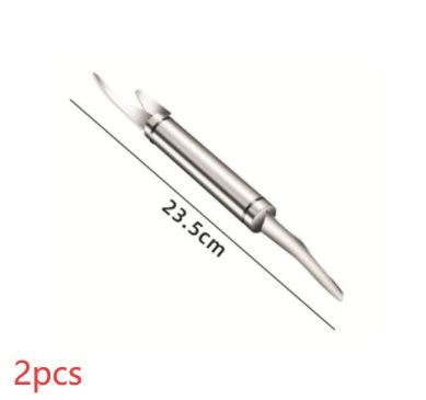 Multifunctional Stainless Steel Shrimp Remover Shrimp Line Fish Kitchen Gym From House Double Head 2PCS