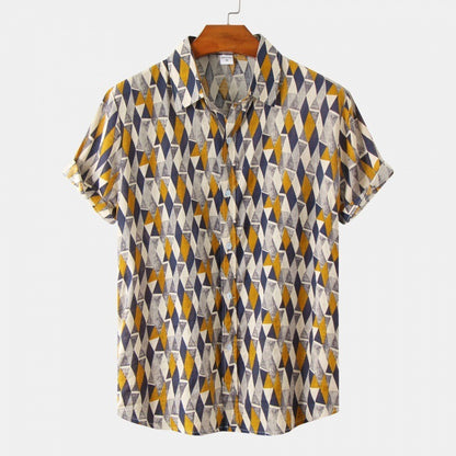 Cross-Border Men's Floral Short-Sleeved Shirts Young Men's Men DealSniper.net 6 2XL