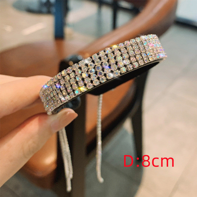 Frosted Candy Colored Rhinestone Hairpin Hair Ornaments Women DealSniper.net Color drill