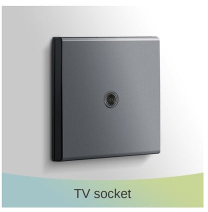 Socket Panel Porous Light Luxury Household Luminous Indicator House dealsniper-net TV socket