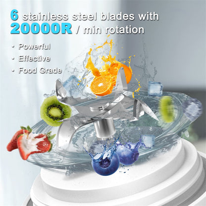 Portable Blender Juicer Personal Size Blender For Shakes Kitchen dealsniper-net