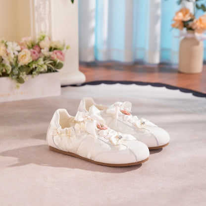 New-style Oriental Aesthetic Flower Embroidery Casual Shoes Women Gym From House