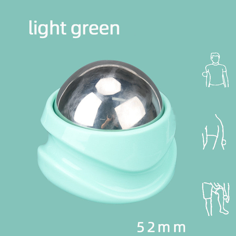 Stainless Steel Ice Applied Cold And Hot Ball Massager Health dealsniper-net 52mm ball light green base