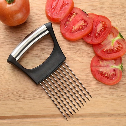 Onion Slicer Holder, Onion Holder For Slicing, 304 Stainless Steel Onion Slicer Cutter, Lemon Holder Slicer, Creative Onion Slicer Holder, Onion Slicer Cutter For Steak Tendons, Household Gadget, Kitc Kitchen DealSniper.net