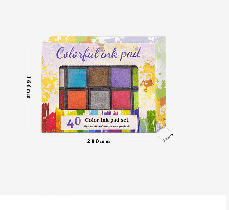 Colored Ink Pad For Children's Finger Painting Rubber Stamp Pad Kids DealSniper.net