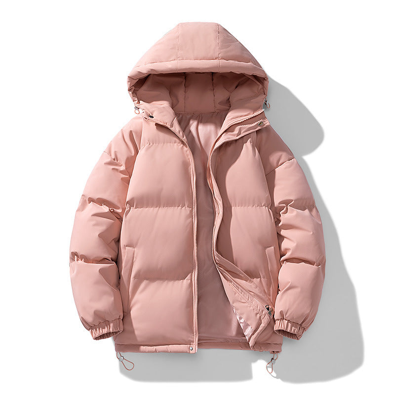 Men's Hoodie Coat Winter Fashion Solid ZIp-up Thickened Jacket Men null