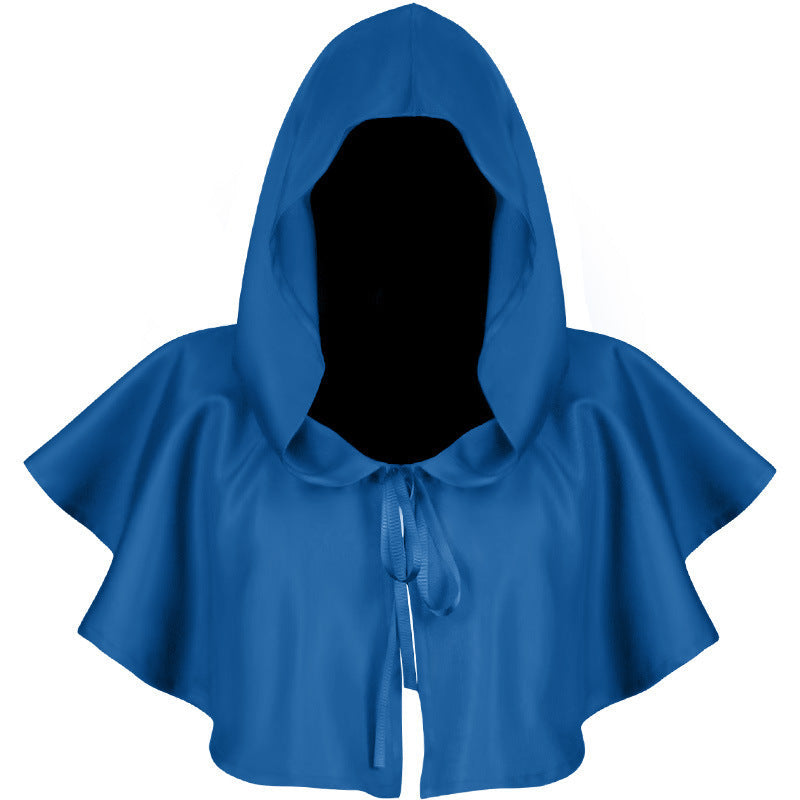 Halloween Cos Clothing Death Cloak With Hat Holidays DealSniper.net Blue One Size