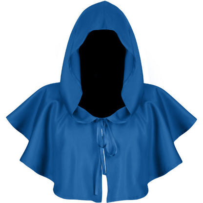 Halloween Cos Clothing Death Cloak With Hat Holidays DealSniper.net Blue One Size
