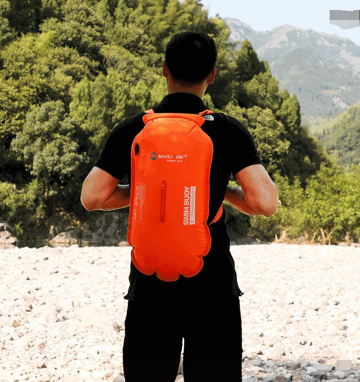 Double Airbag Swimming Buoy Floating Mark Detachable Backpack Sports Gym From House