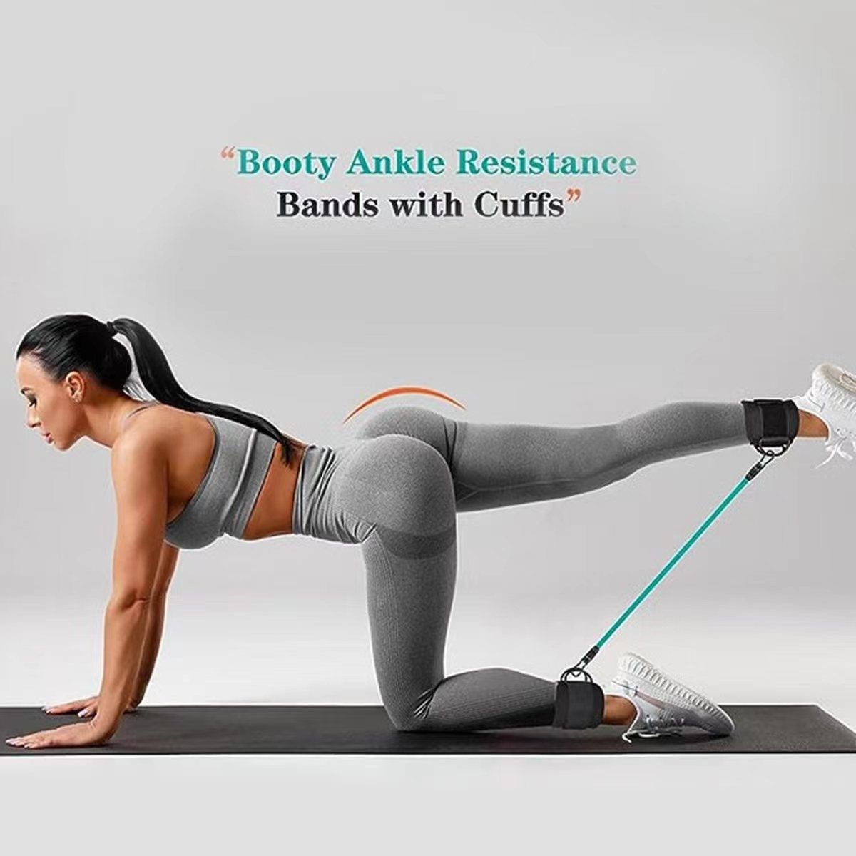 Ankle Strap Resistance Bands Hip Leg Strength Pull Rope Fitness Sports DealSniper.net