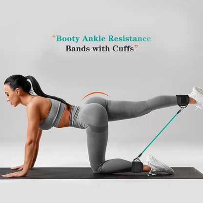 Ankle Strap Resistance Bands Hip Leg Strength Pull Rope Fitness Sports DealSniper.net