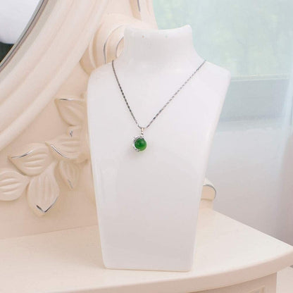 Acrylic Display Stand Necklace Pendant Bust Mannequin Earring Jewelry Chain Show Jewelry dealsniper-net