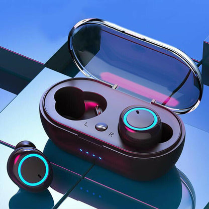 Waterproof Bluetooth 5.0 Wireless Earbuds Headphone Gadgets dealsniper-net