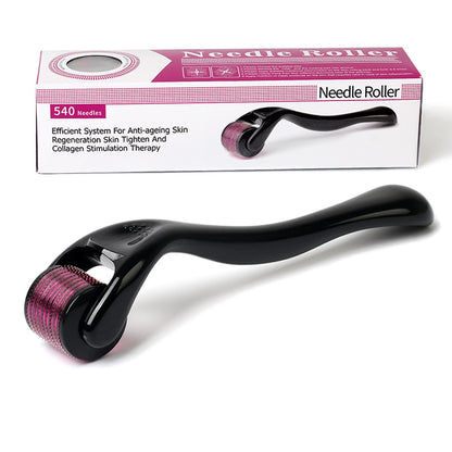 Derma Roller For Hair Beard 540 Titanium Microneedle For Men Men dealsniper-net Purple roller A