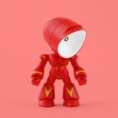 Cute LED Hero Table Lamp Mini Portable Cool Mecha Cute Robot Gifts