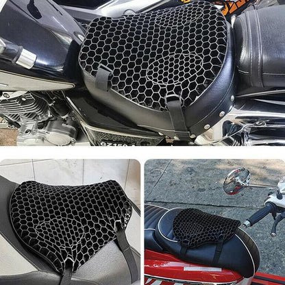 Summer Motorcycle Seat Cushion Air Mesh Fabric Comfort Honeycomb Vehicle DealSniper.net