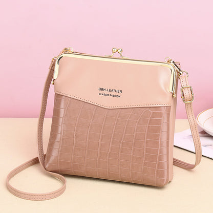 Lock Shoulder Bags Women Alligator Crossbody Phone Bag Women DealSniper.net Pink
