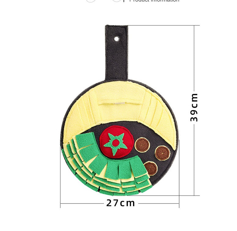 Wok Dish Puzzle Tibetan Food Dog Toy Tibetan Food Mat Pets Gym From House