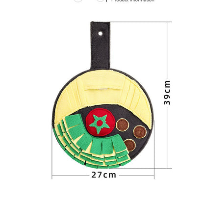 Wok Dish Puzzle Tibetan Food Dog Toy Tibetan Food Mat Pets Gym From House