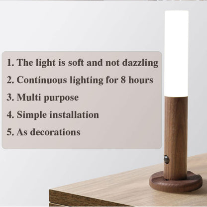 Auto LED USB Magnetic Wood Wireless Night Light Corridors Porch Home dealsniper-net