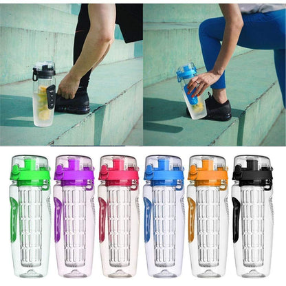 1000ml Water Fruit Bottle BPA Free Plastic Sport Fruit Infuser Kitchen dealsniper-net