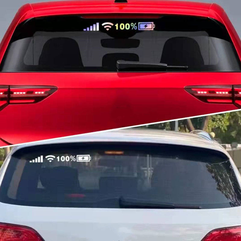 Car Windshield Stickers Signal WiFi Power Vinyl Decal Mobile Phone Car