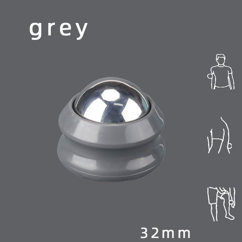 Stainless Steel Ice Applied Cold And Hot Ball Massager Health dealsniper-net 32mm ball gray base