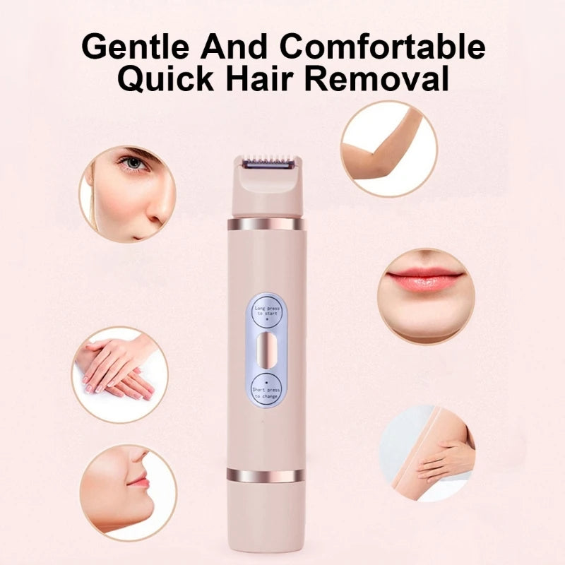 Dual-Head Electric Shaver Painless Women's Epilator Beauty Gym From House
