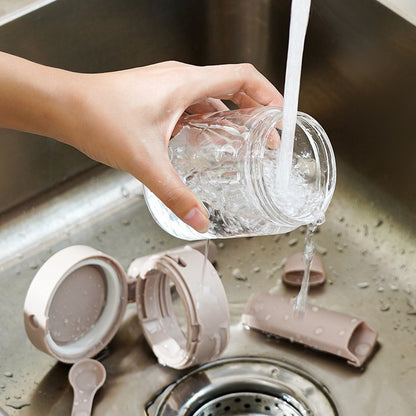 Small Seasoning Jars With Lids And Spoons Measuring Spoon Kitchen DealSniper.net