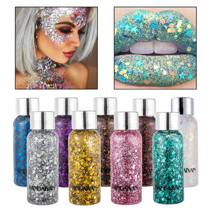 Eye Glitter Nail Hair Body Face Glitter Gel Art Heart Loose Sequins Beauty dealsniper-net