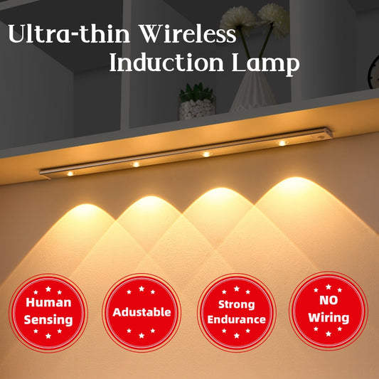 USB LED Night Light Motion Sensor Wireless Thin LED Home DealSniper.net