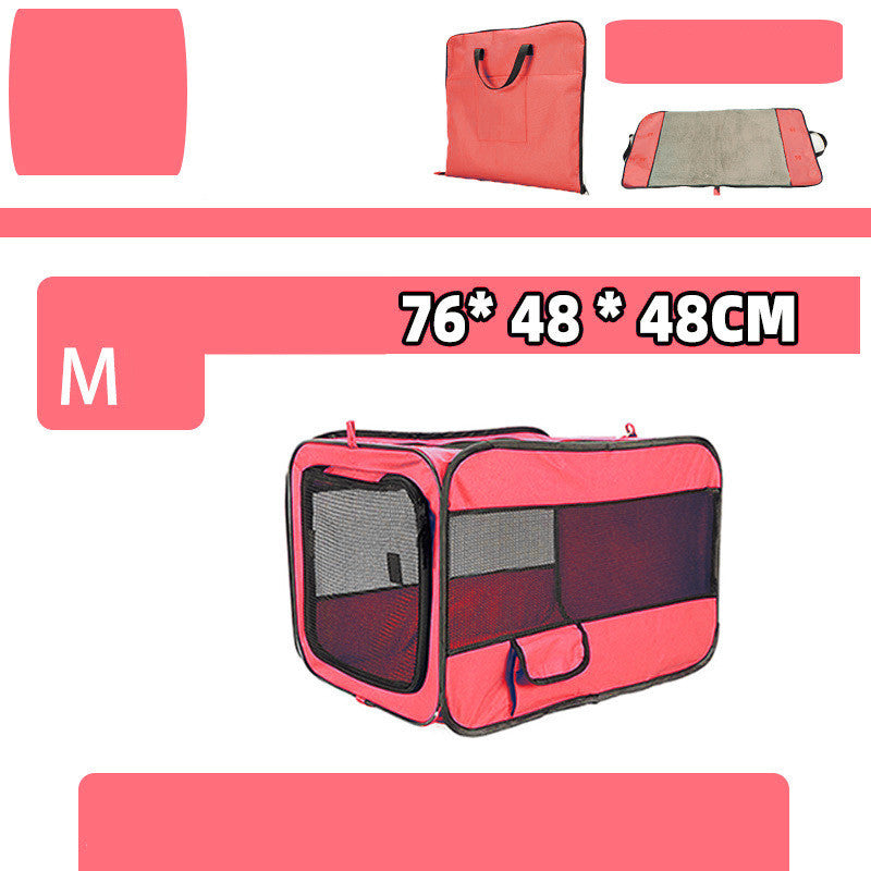 Pet Travel Carrier Bag Portable Pet Bag Folding Fabric Pet Carrier Pets dealsniper-net Red Can be fixed M