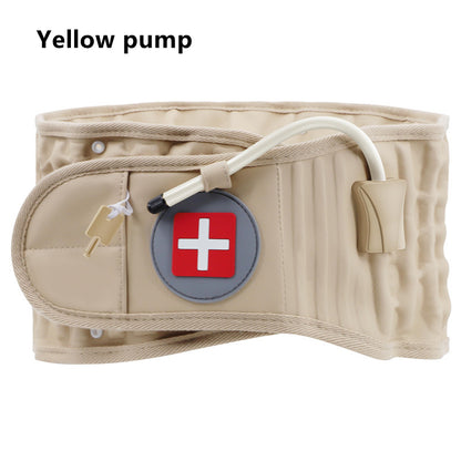 Back Decompression Belt Lumbar Support For Back Pain Relief Lumbar Deals DealSniper.net Khaki Yellow pump L
