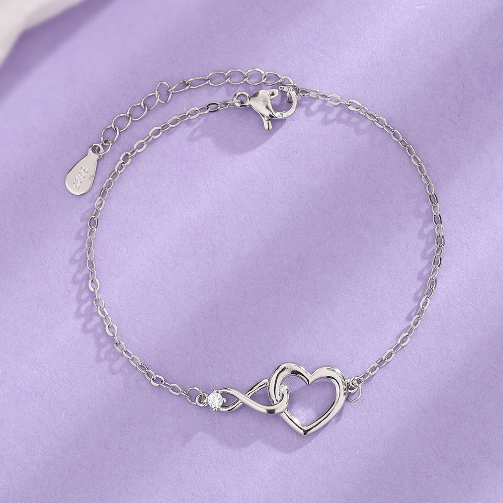 Heart-shape Bracelet Love Bracelet Gift For Girlfriend Valentine's Day Jewelry dealsniper-net