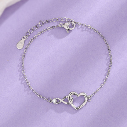 Heart-shape Bracelet Love Bracelet Gift For Girlfriend Valentine's Day Jewelry dealsniper-net