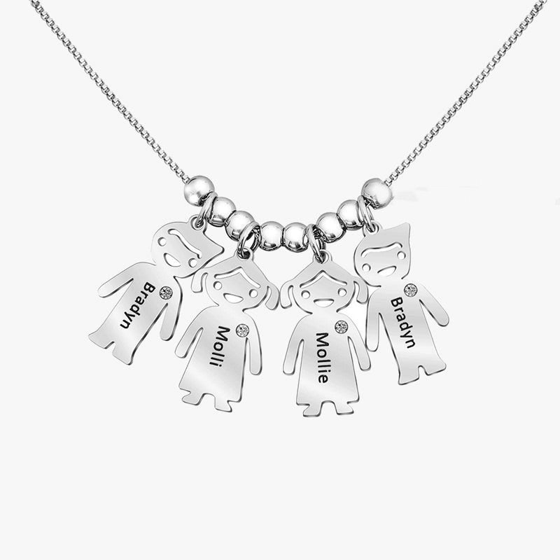 New Doll Diamond Engraved Necklace Jewelry Gym From House Silver 1Child