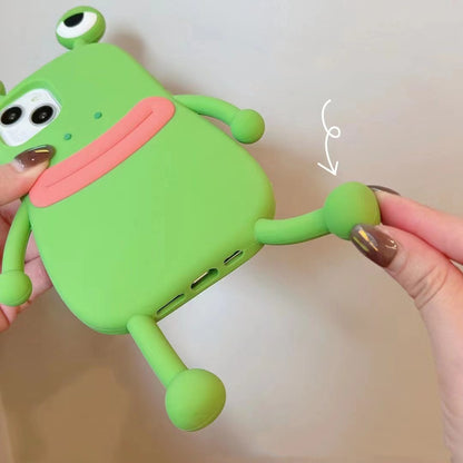 Funny Silicone 3D Frog Phone Case Cover