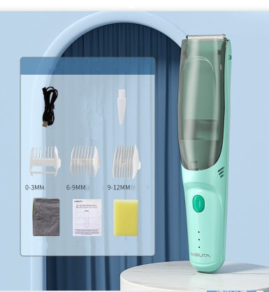Baby Suction Type Electric Hair Clipper Kids DealSniper.net Green