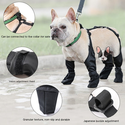 Waterproof Dog Shoes Adjustable Dog Boots Pet Pets dealsniper-net