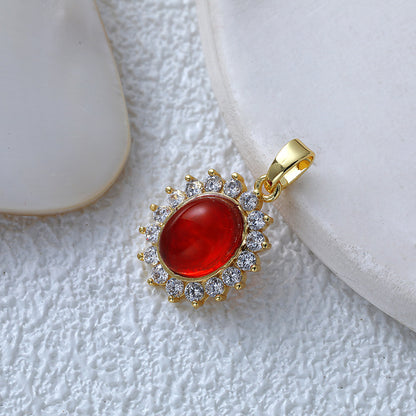 Fashionable Commuter Trendy Micro-Inlaid Zircon Ice-Type Necklace Jewelry Gym From House D014JH