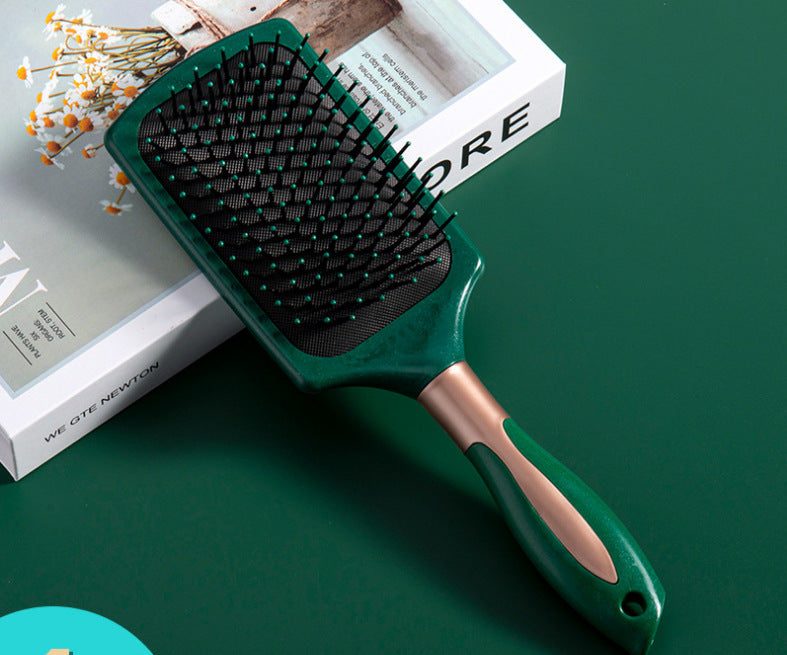 Anti Static Massage Comb Air Cushion Comb Curly Hair Women dealsniper-net Green Large board comb