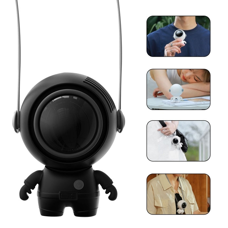 Personal Neck Fans USB Rechargeable Astronaut Small Fan Gadgets dealsniper-net